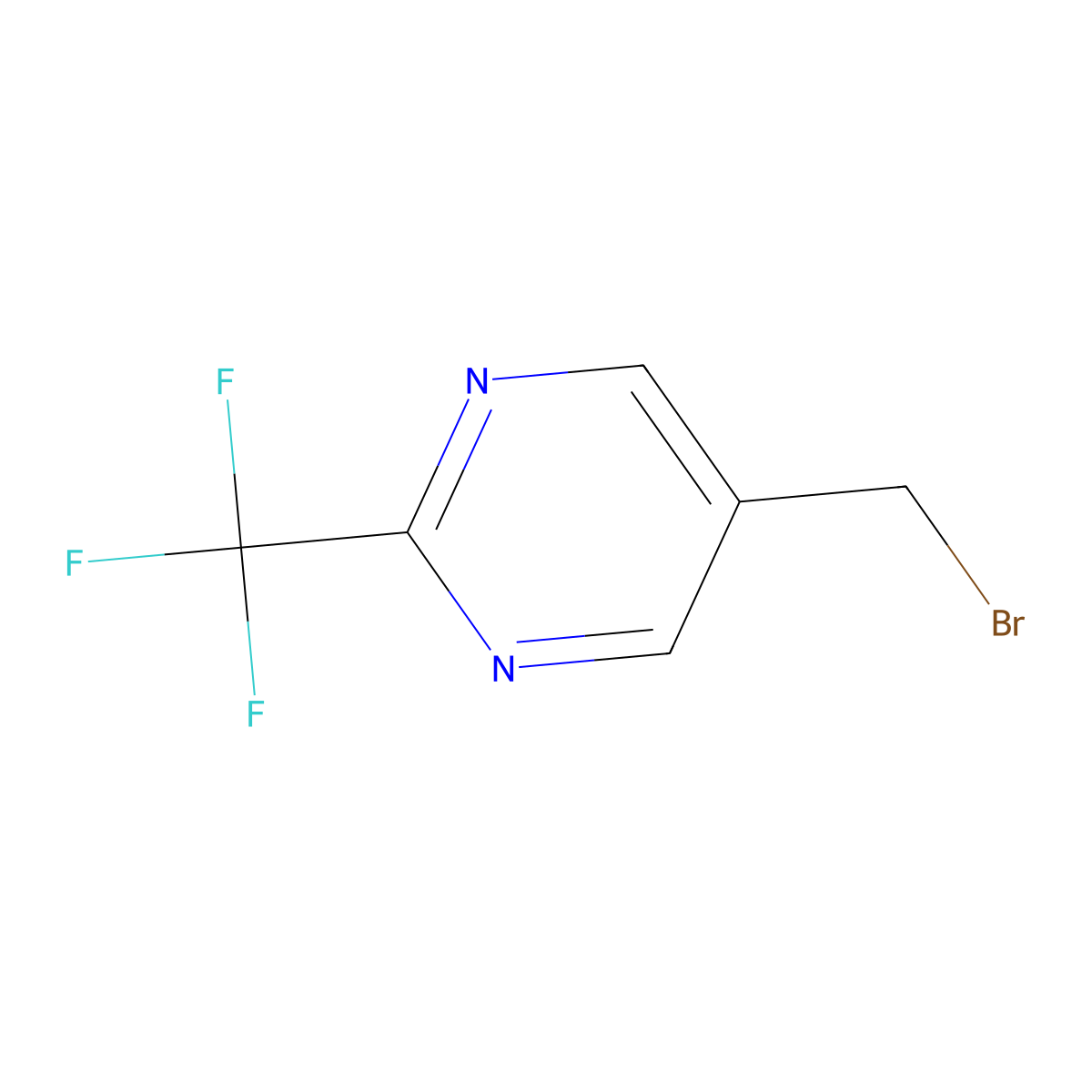 5-(Bromomethyl)-2-(trifluoromethyl)pyrimidine molecular structure, CAS 198404-35-2