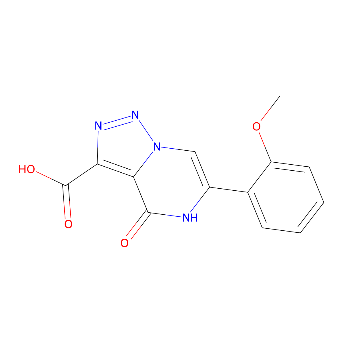 6-(2-Methoxyphenyl)-4-oxo-4,5-dihydro[1,2,3]triazolo[1,5-a]pyrazine-3-carboxylic acid molecular structure, CAS 1984056-27-0