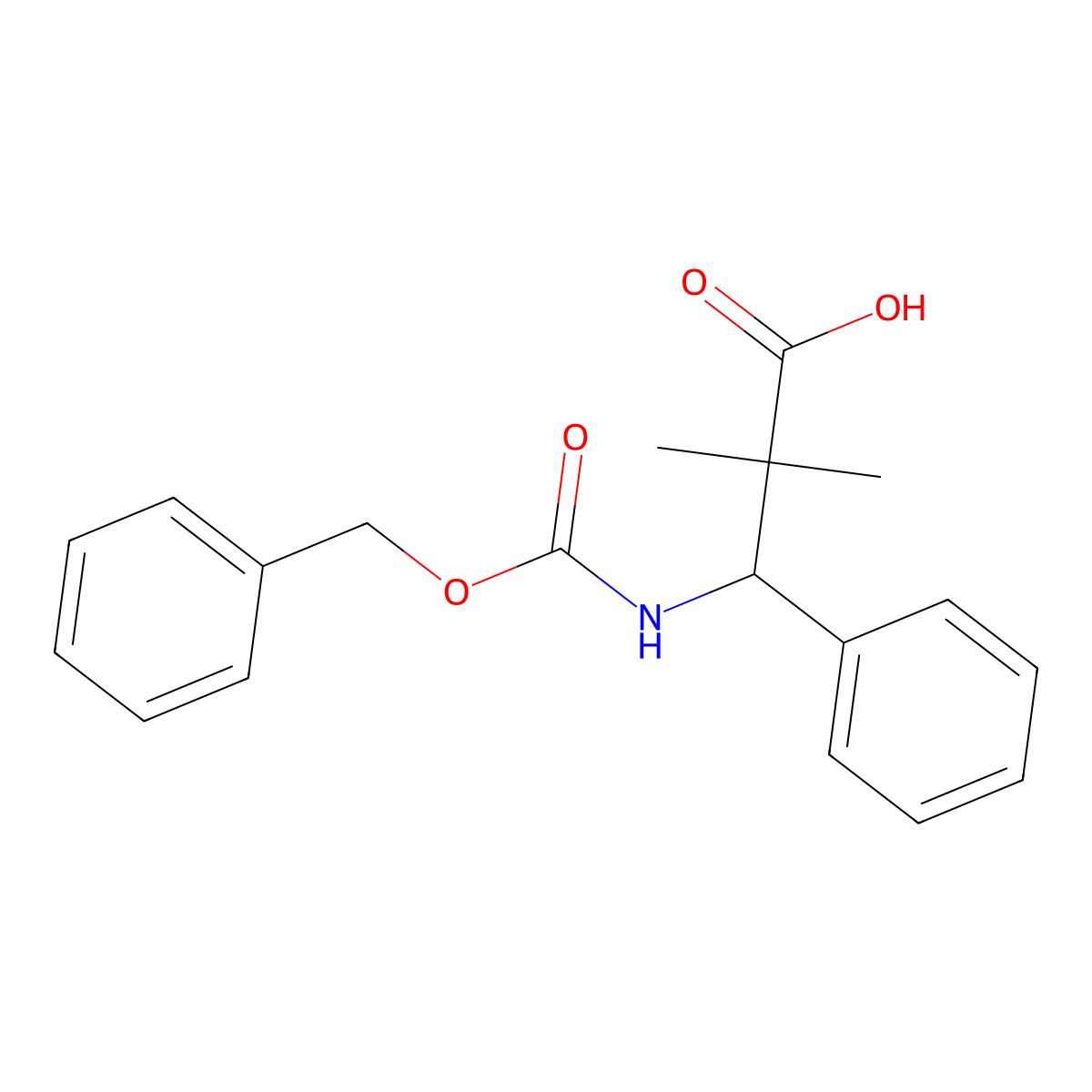 3-{[(Benzyloxy)carbonyl]amino}-2,2-dimethyl-3-phenylpropanoic acid molecular structure, CAS 1984073-88-2