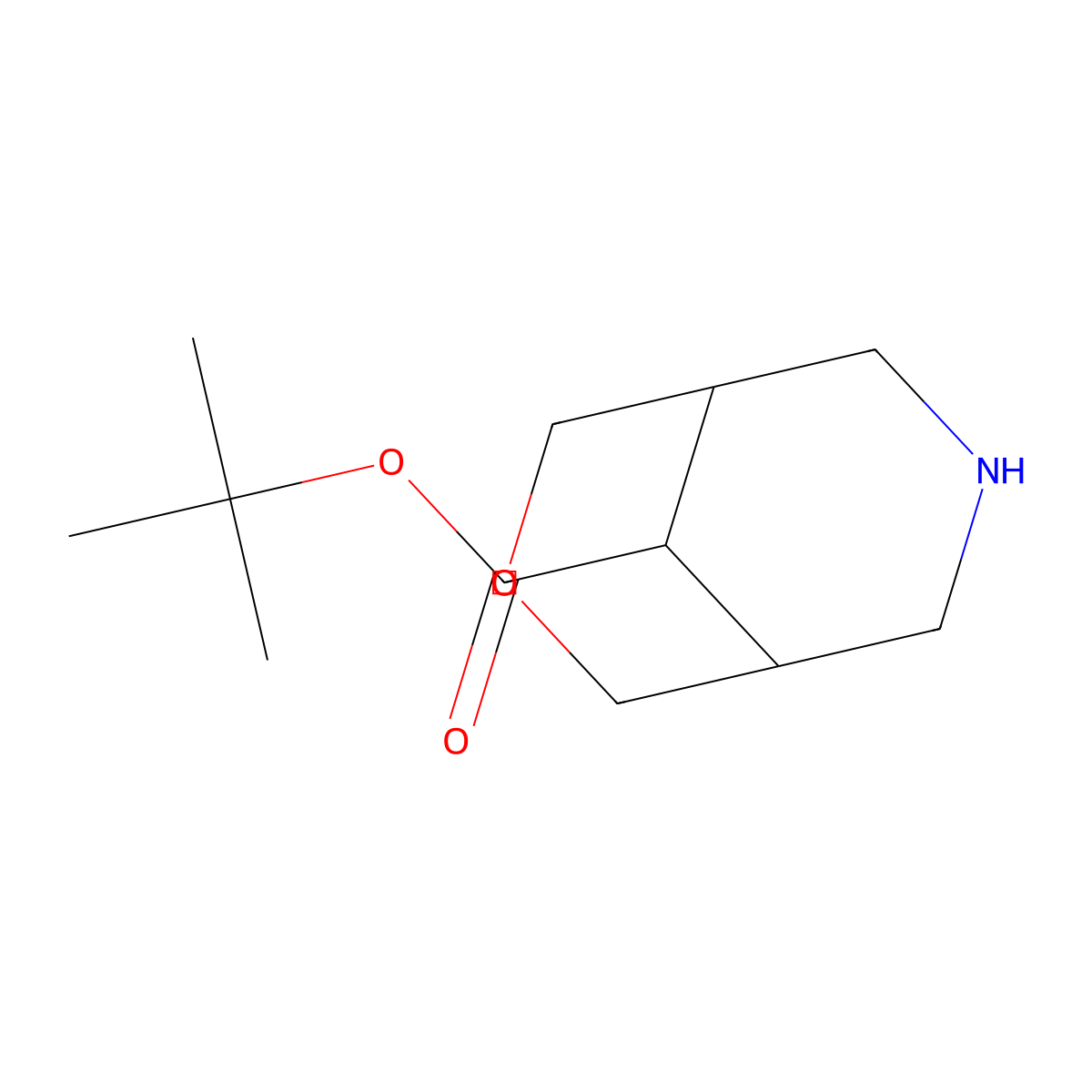 Tert-butyl 3-oxa-7-azabicyclo[3.3.1]nonane-9-carboxylate molecular structure, CAS 1984092-16-1