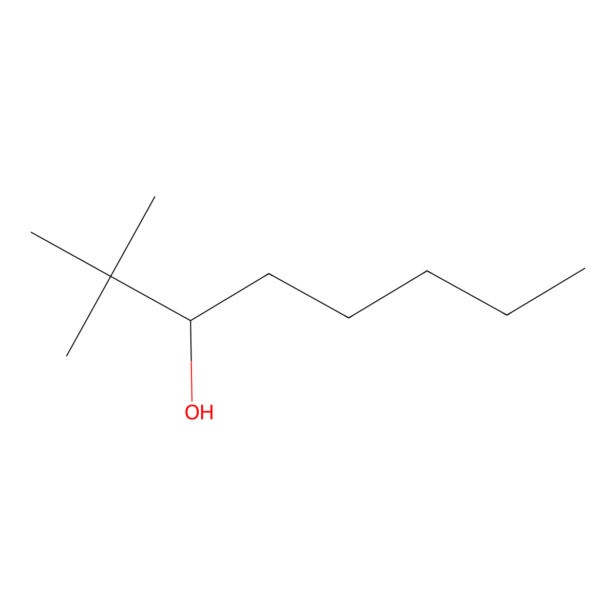 3-Octanol, 2,2-dimethyl- molecular structure, CAS 19841-72-6