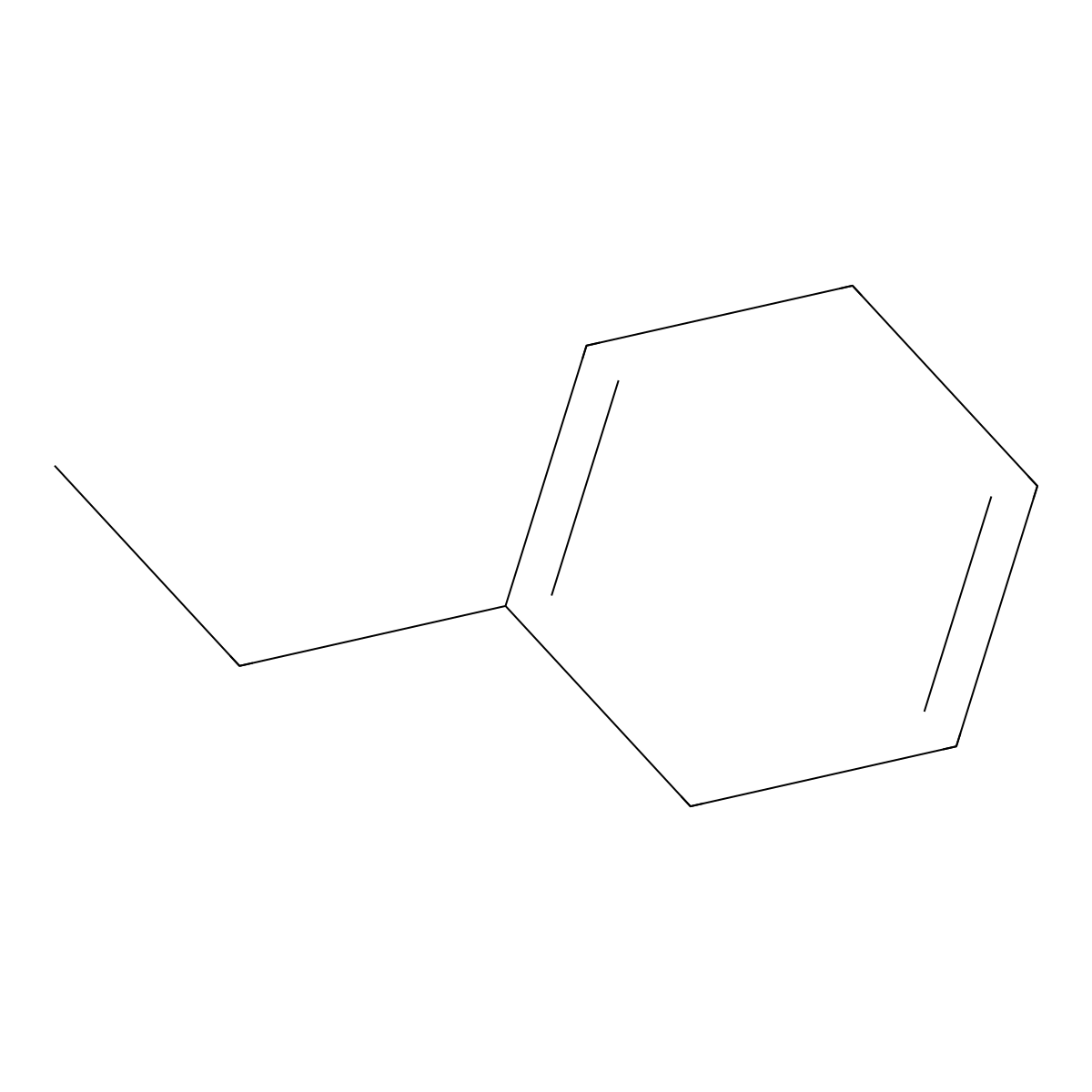 1,4-Cyclohexadiene, 1-ethyl- molecular structure, CAS 19841-74-8