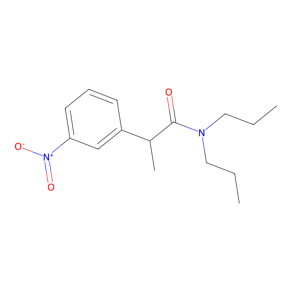 2-(3-nitrophenyl)-N,N-dipropylpropanamide molecular structure, CAS 1984109-89-8