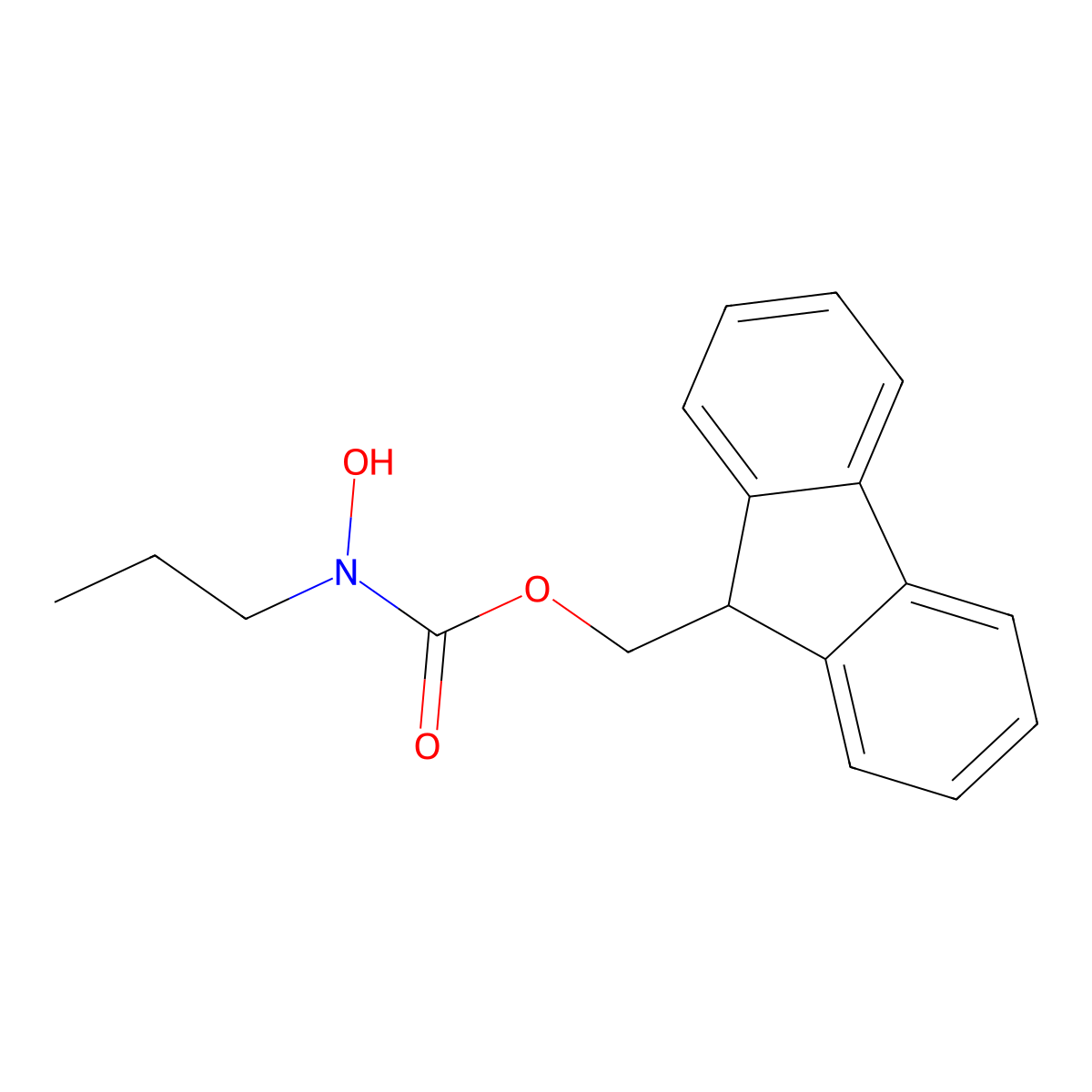 Fmoc-N-propyl-hydroxylamine molecular structure, CAS 198411-61-9