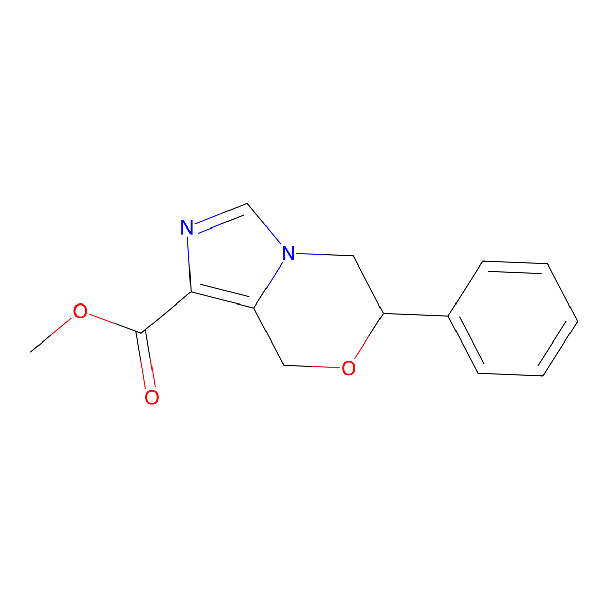 methyl 6-phenyl-5,6-dihydro-8H-imidazo[5,1-c][1,4]oxazine-1-carboxylate molecular structure, CAS 1984183-67-6