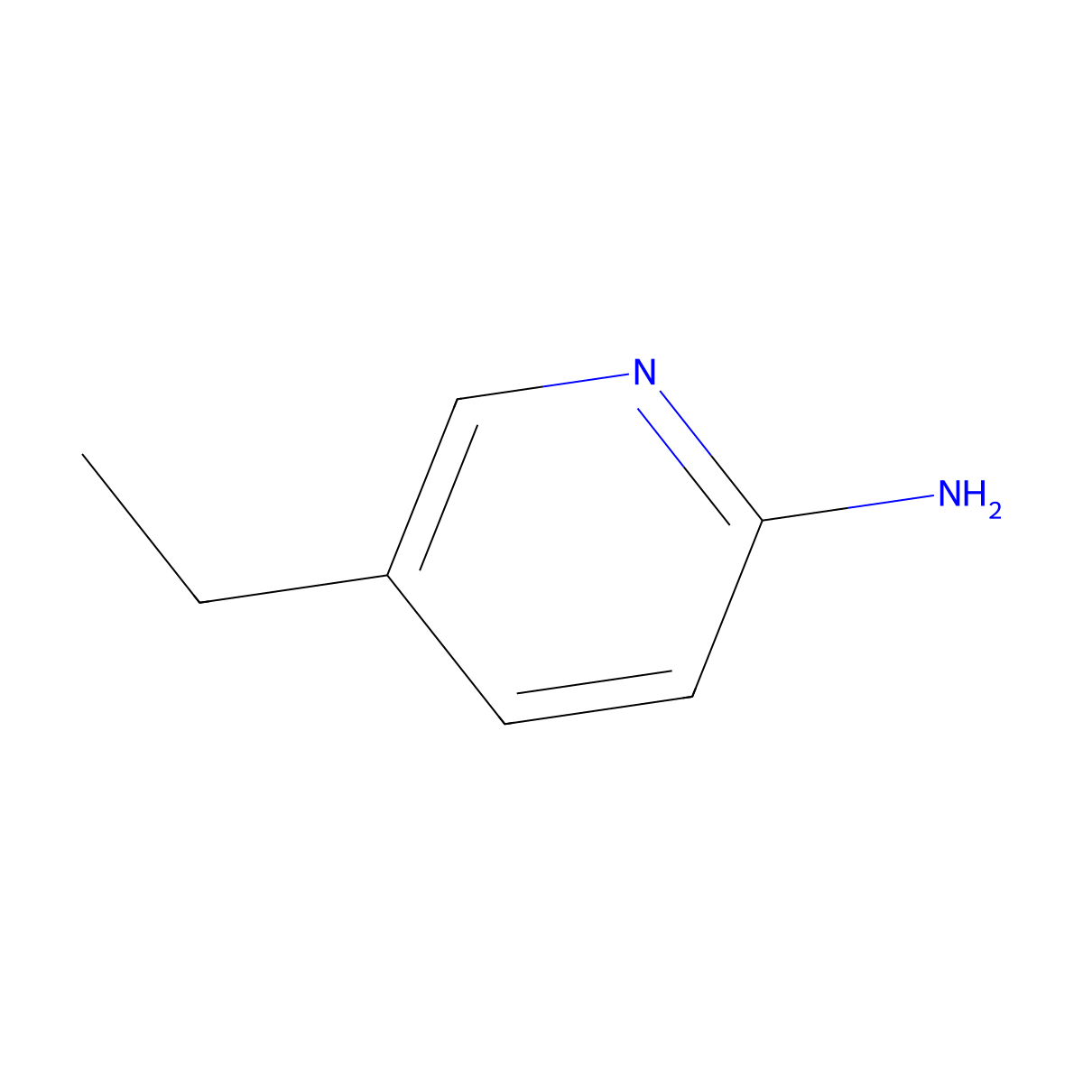 5-Ethylpyridin-2-amine molecular structure, CAS 19842-07-0