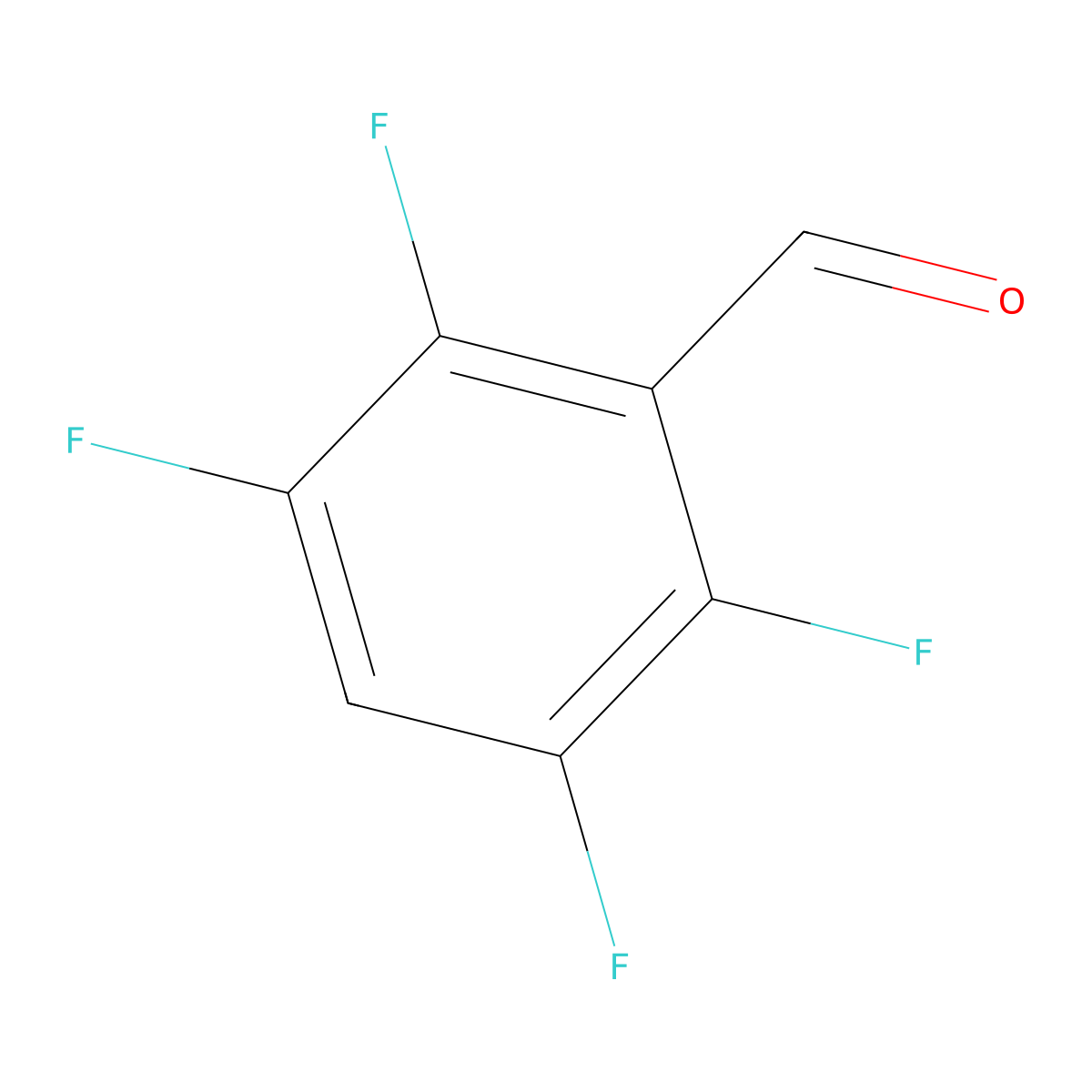 2,3,5,6-Tetrafluorobenzaldehyde molecular structure, CAS 19842-76-3