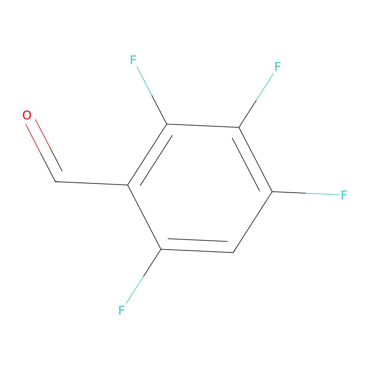2,3,4,6-Tetrafluorobenzaldehyde molecular structure, CAS 19842-78-5