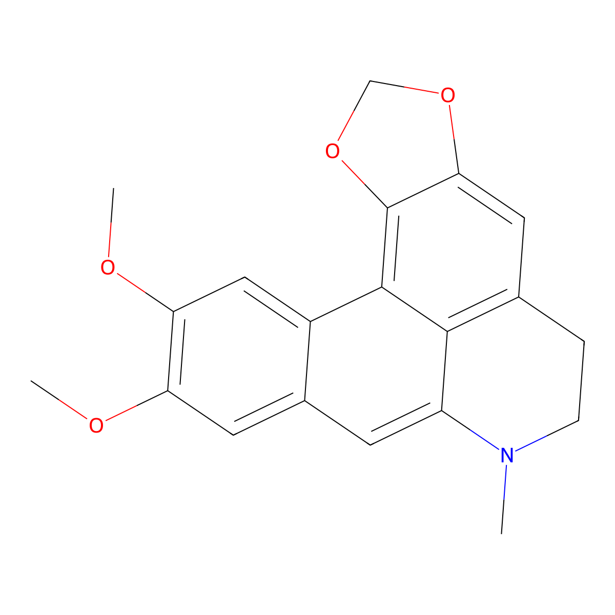 Dehydrodicentrine molecular structure, CAS 19843-03-9