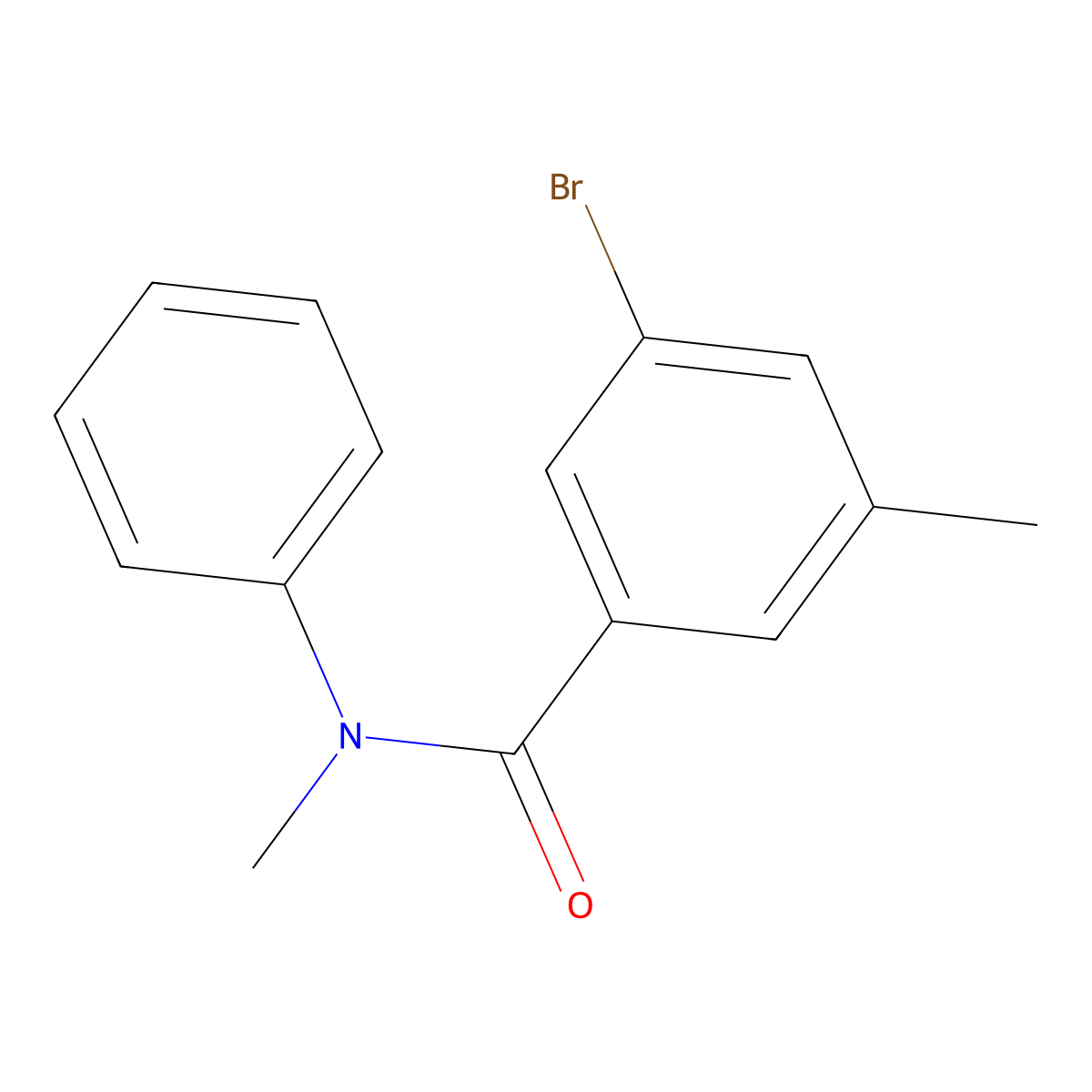 3-Bromo-N,5-dimethyl-N-phenylbenzamide molecular structure, CAS 1984519-60-9