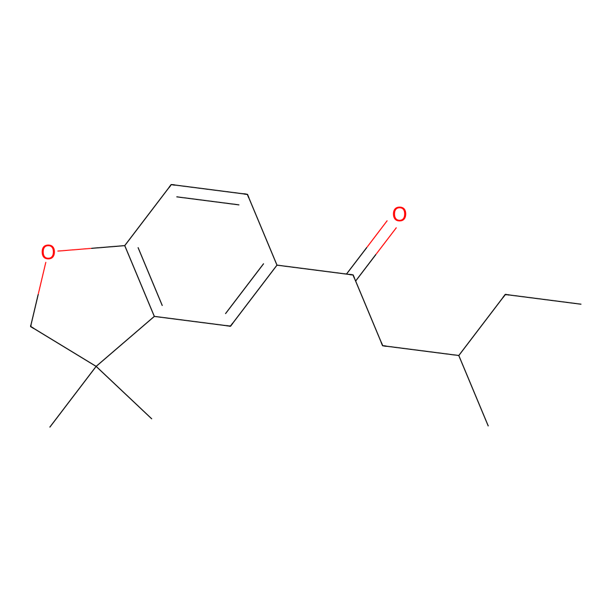 1-(3,3-Dimethyl-2,3-dihydro-1-benzofuran-5-yl)-3-methylpentan-1-one molecular structure, CAS 1984559-61-6