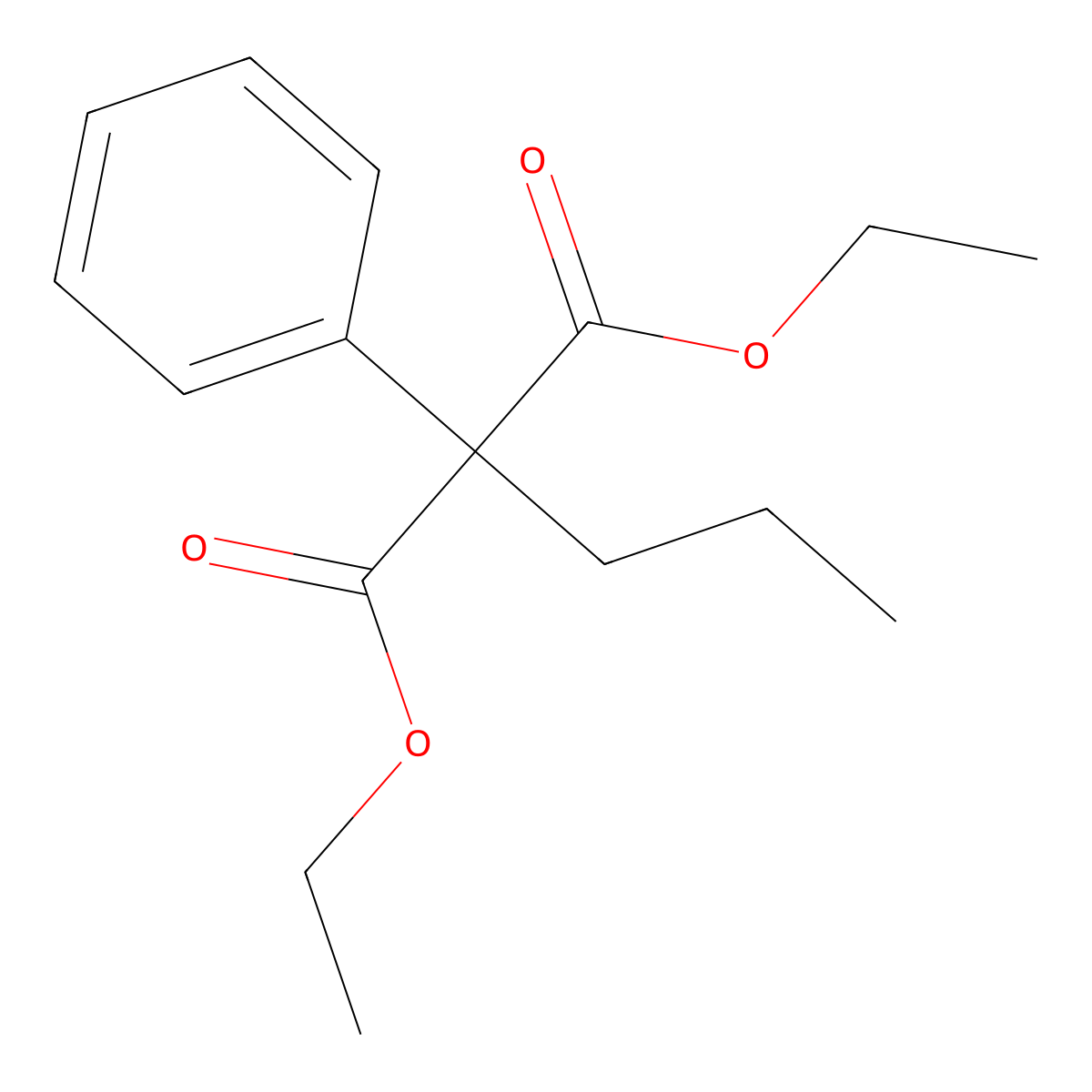 Malonic acid, phenylpropyl-, diethyl ester molecular structure, CAS 19846-06-1