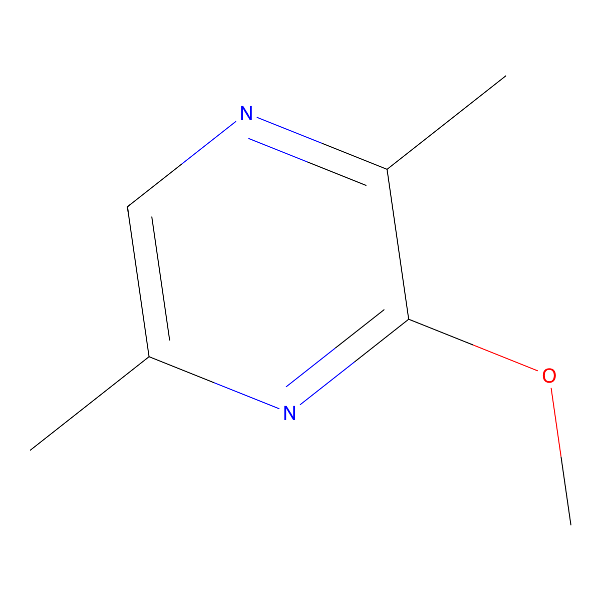2,5-Dimethyl-3-methoxypyrazine molecular structure, CAS 19846-22-1