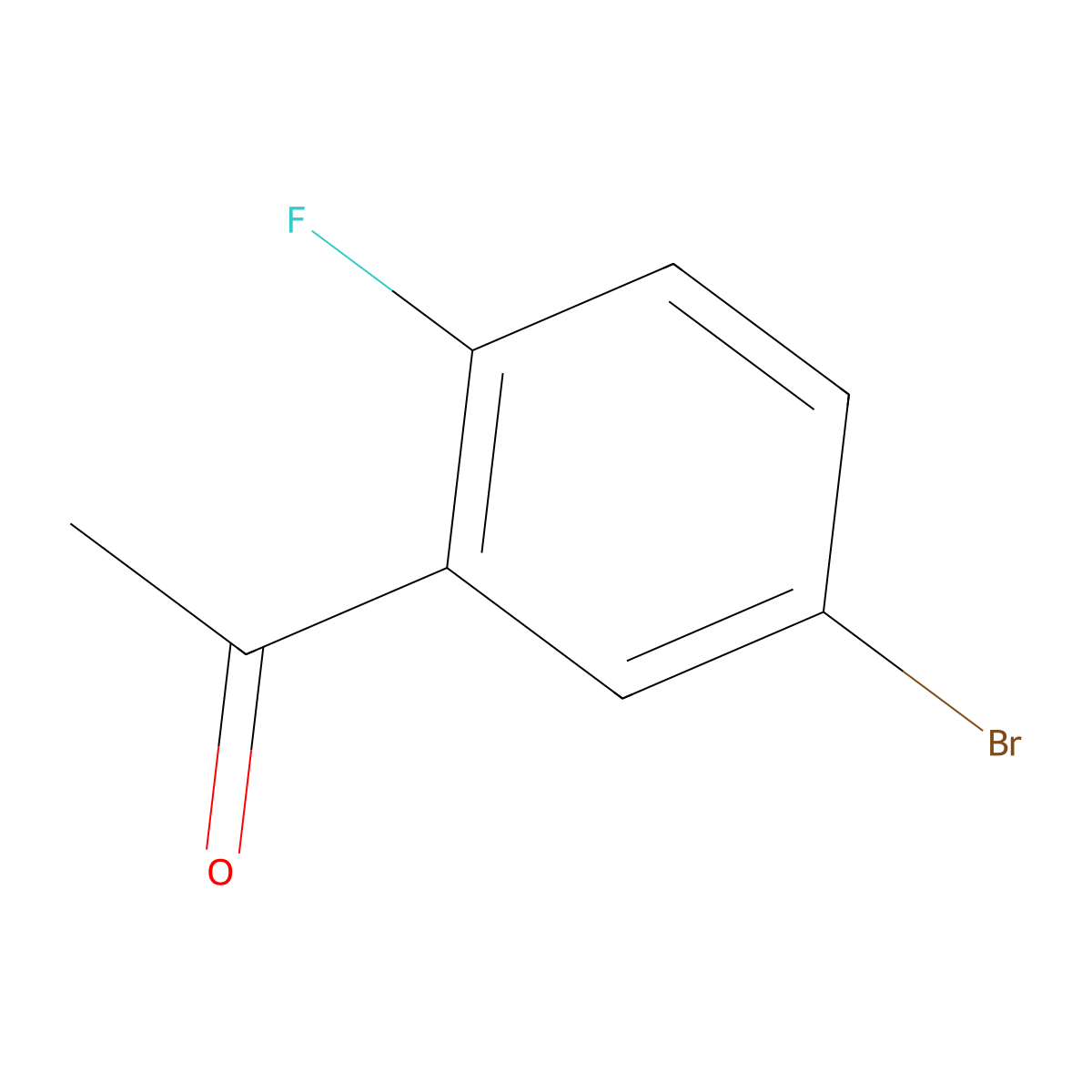 1-(5-Bromo-2-fluorophenyl)ethanone molecular structure, CAS 198477-89-3