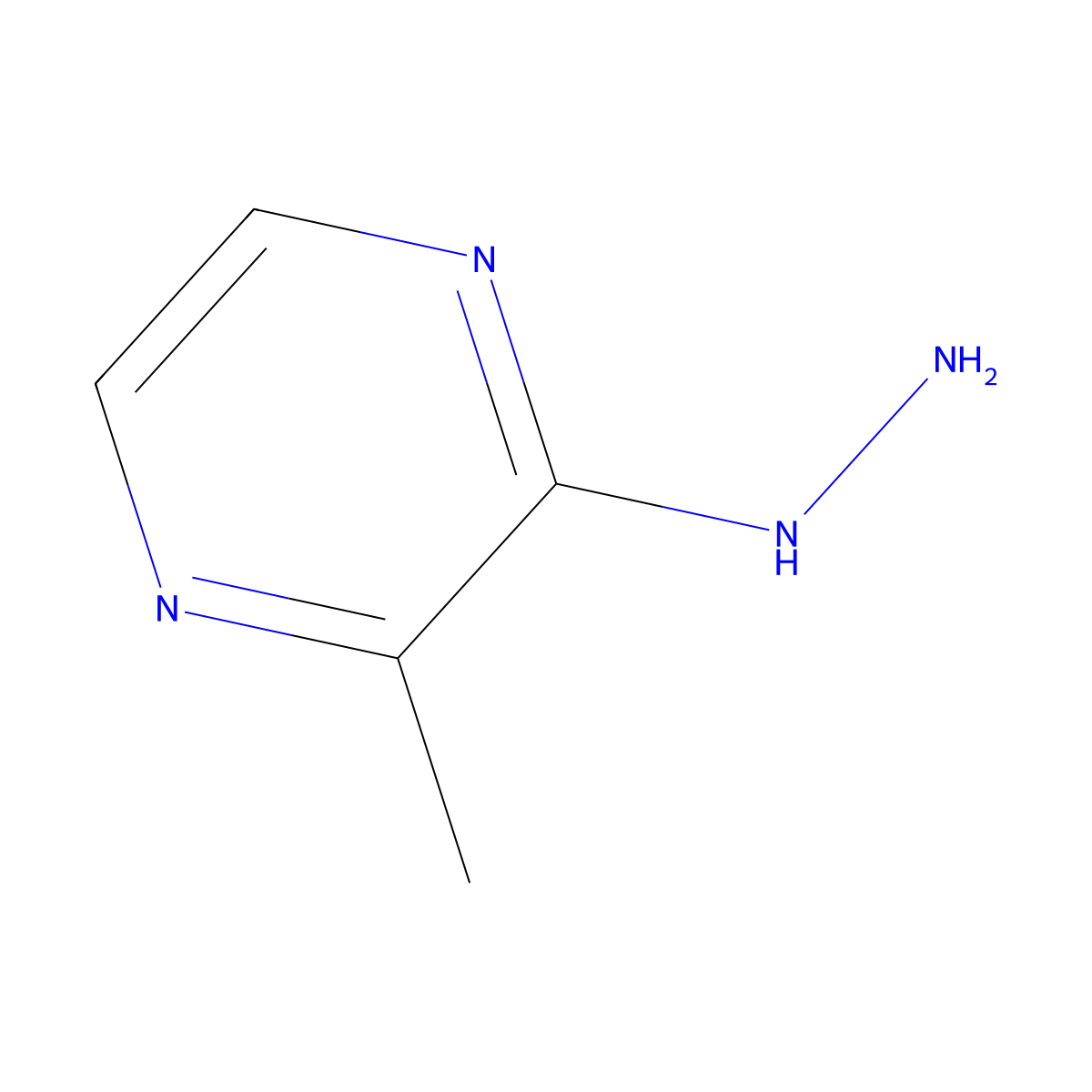 2-Hydrazinyl-3-methylpyrazine molecular structure, CAS 19848-54-5