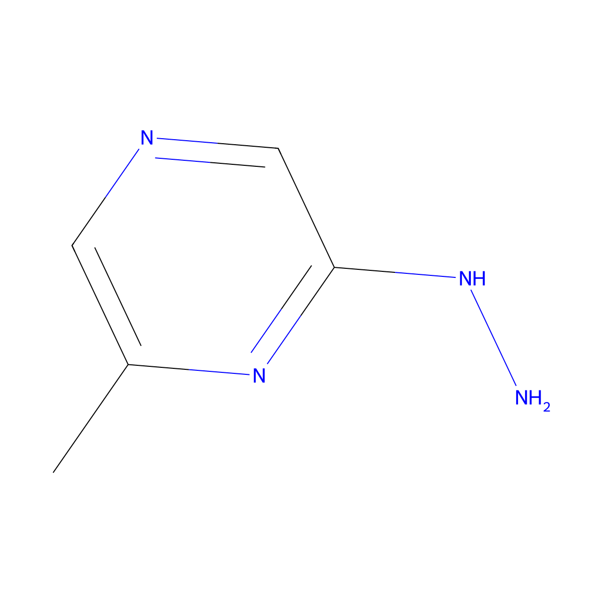 2-Hydrazinyl-6-methylpyrazine molecular structure, CAS 19848-57-8