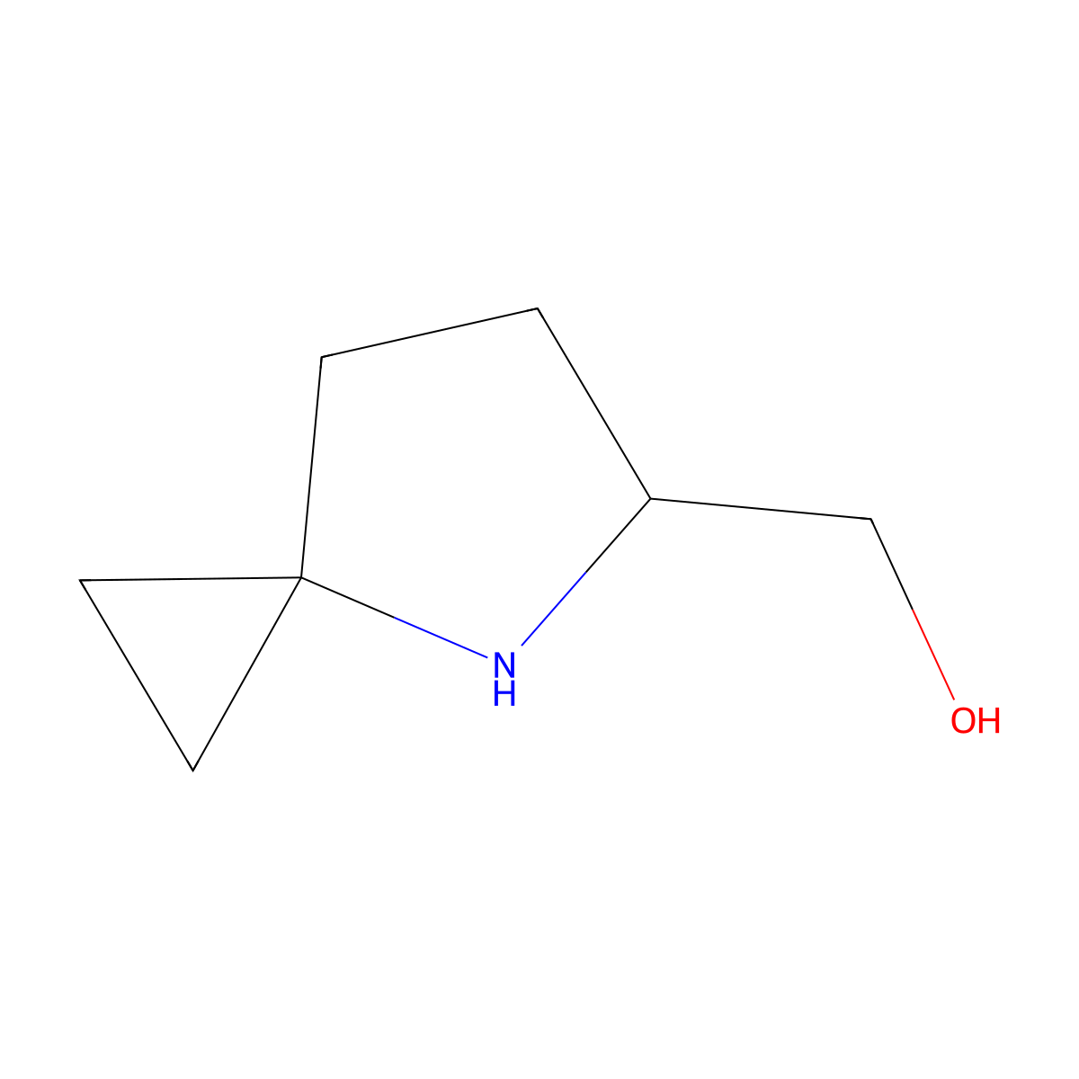 (S)-(4-Azaspiro[2.4]heptan-5-YL)methanol molecular structure, CAS 1984825-23-1