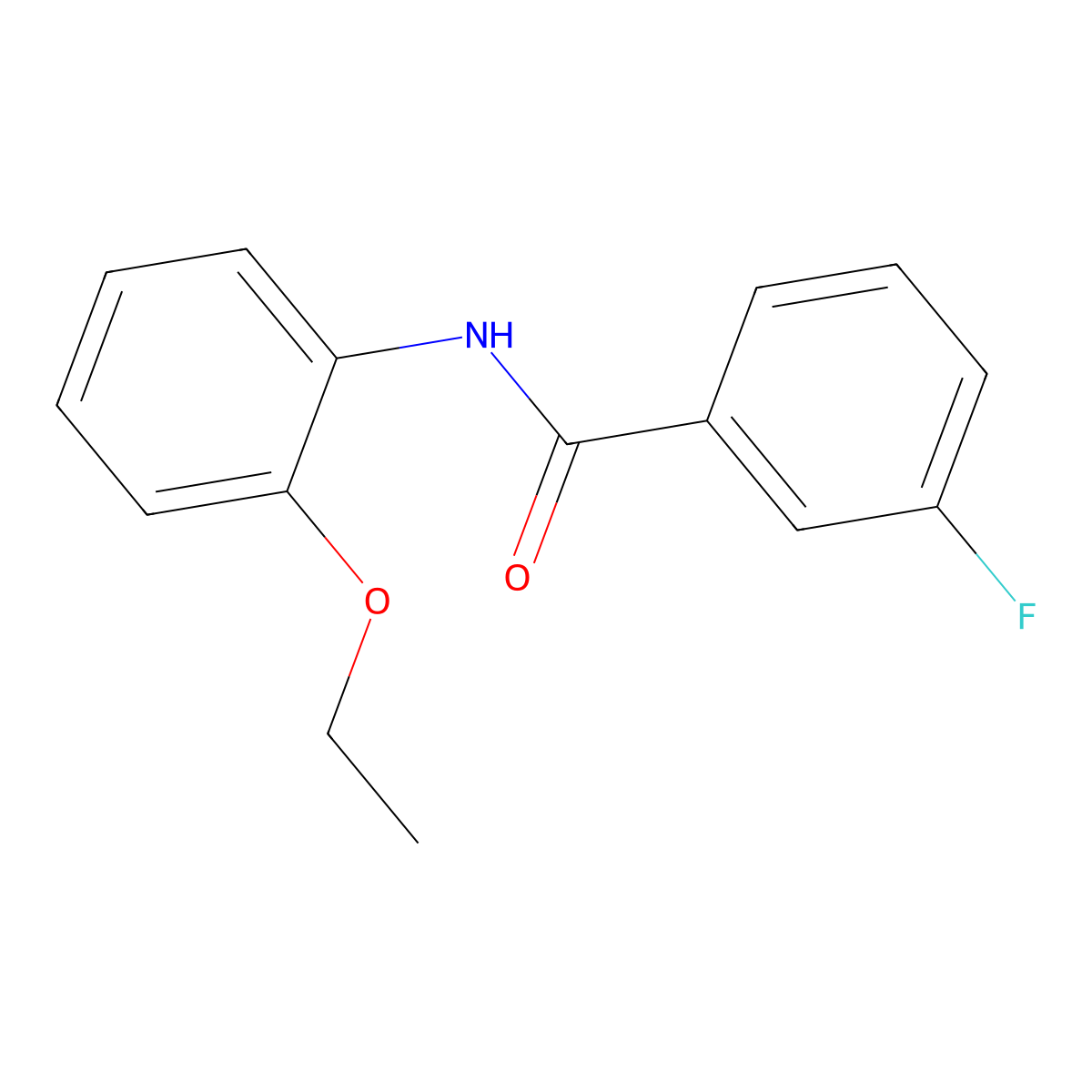 N-(2-ethoxyphenyl)-3-fluorobenzamide molecular structure, CAS 198486-22-5