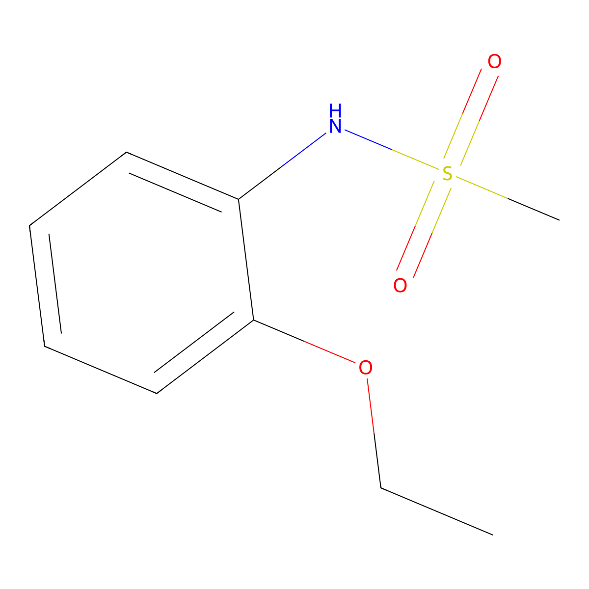 N-(2-ethoxyphenyl)methanesulfonamide molecular structure, CAS 198486-31-6