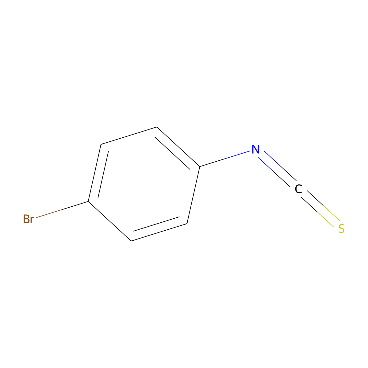 4-Bromophenyl isothiocyanate molecular structure, CAS 1985-12-2