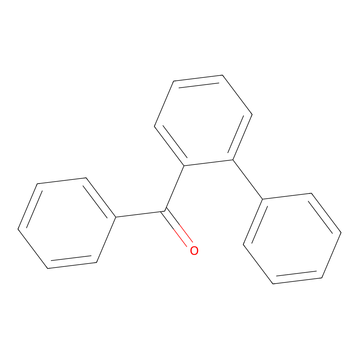 Phenyl-(2-phenylphenyl)methanone molecular structure, CAS 1985-32-6