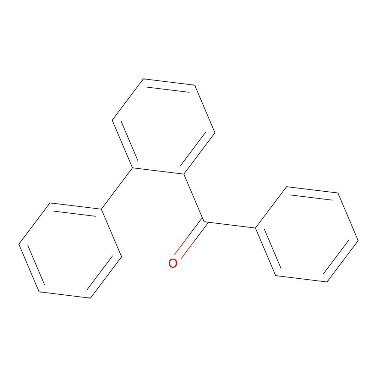 Phenyl-(2-phenylphenyl)methanone molecular structure, CAS 1985-32-6