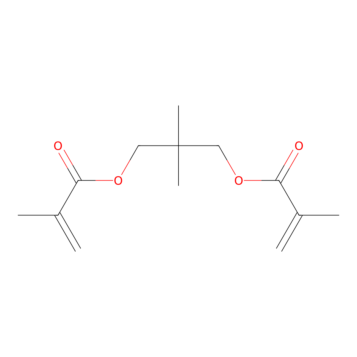 Neopentyl glycol dimethacrylate molecular structure, CAS 1985-51-9