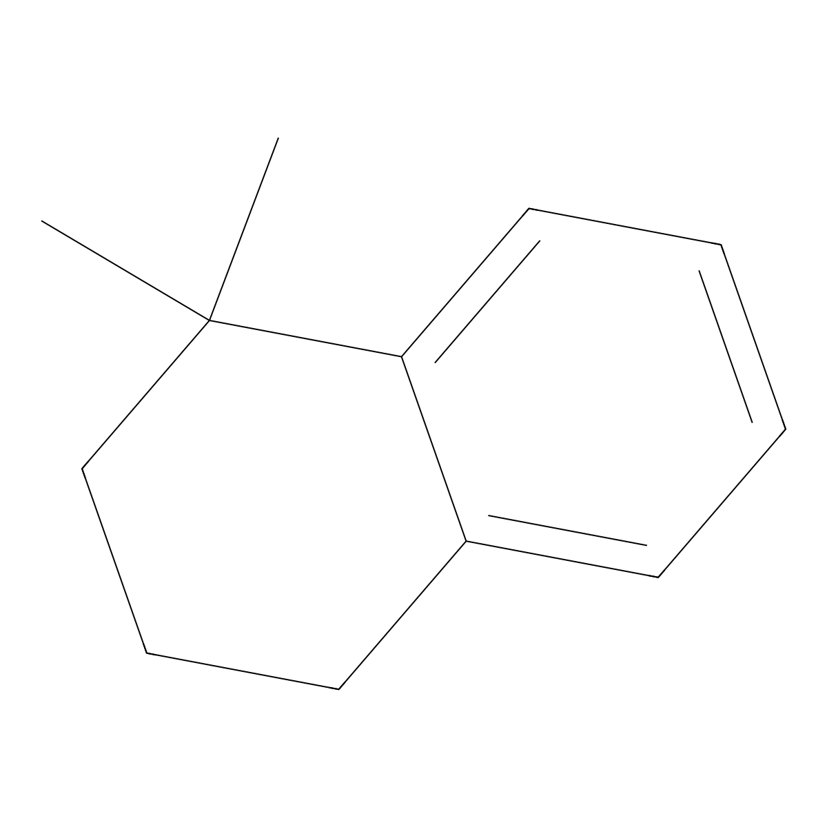 1,1-Dimethyl-1,2,3,4-tetrahydronaphthalene molecular structure, CAS 1985-59-7