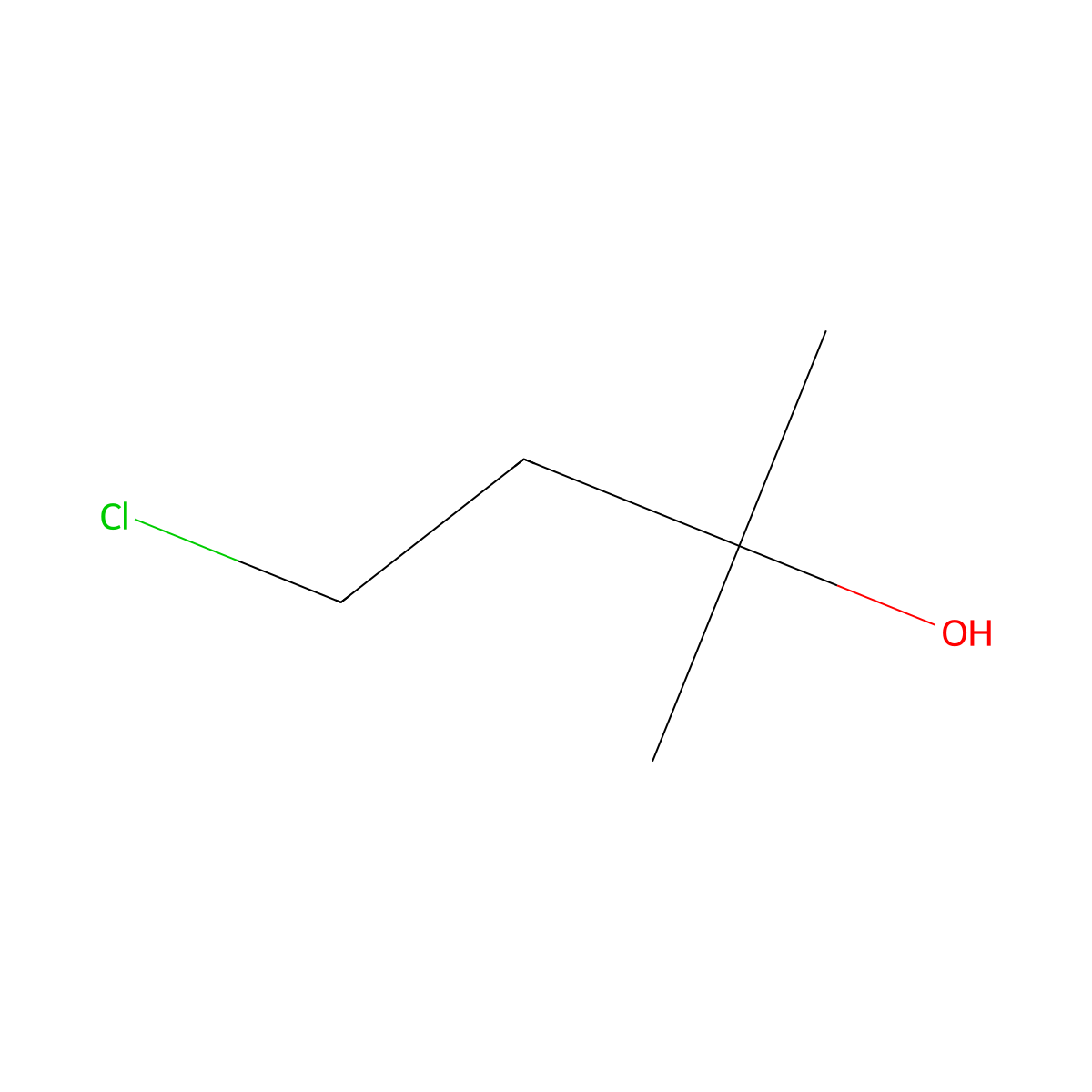4-Chloro-2-methylbutan-2-ol molecular structure, CAS 1985-88-2