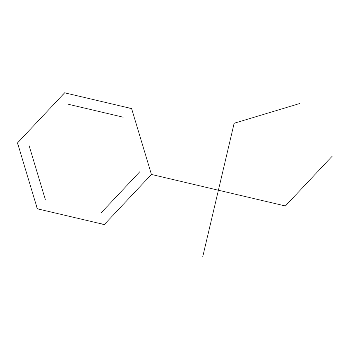 (3-Methylpentan-3-yl)benzene molecular structure, CAS 1985-97-3
