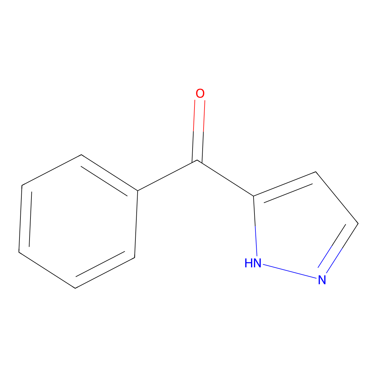Benzoylpyrazole molecular structure, CAS 19854-92-3