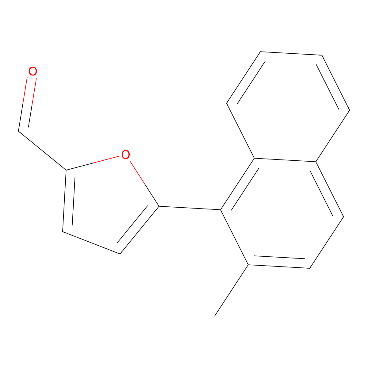 5-(2-Methyl-1-naphthalenyl)-2-furancarboxaldehyde molecular structure, CAS 1985405-19-3