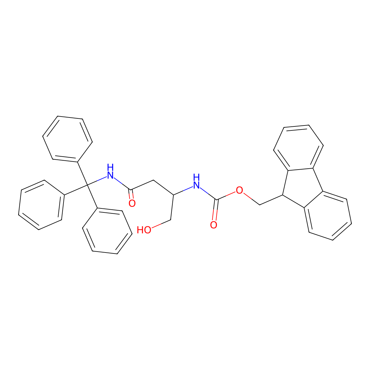 Fmoc-Asparaginol(Trt) molecular structure, CAS 198543-08-7