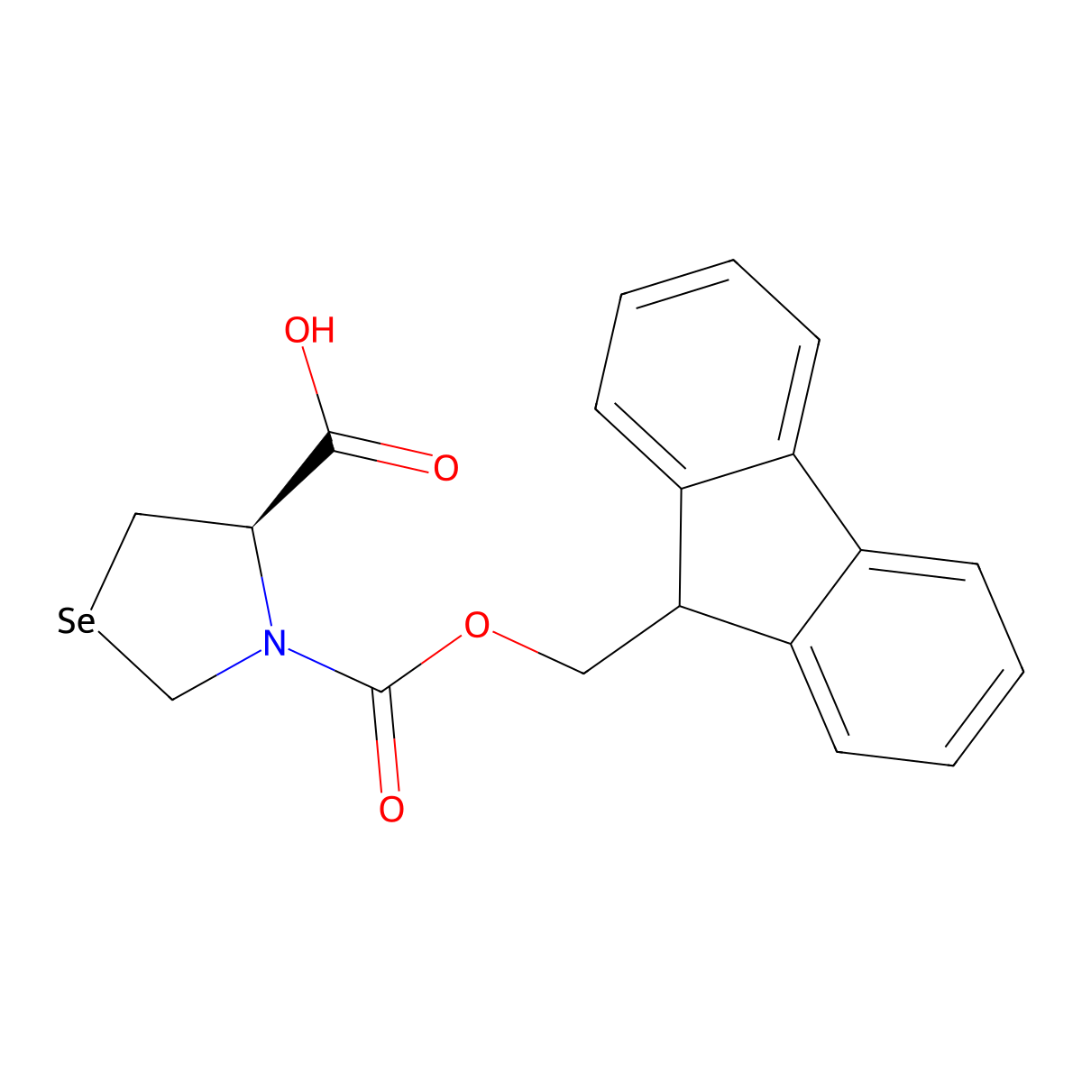 Fmoc-L-SeZ-OH molecular structure, CAS 1985651-74-8