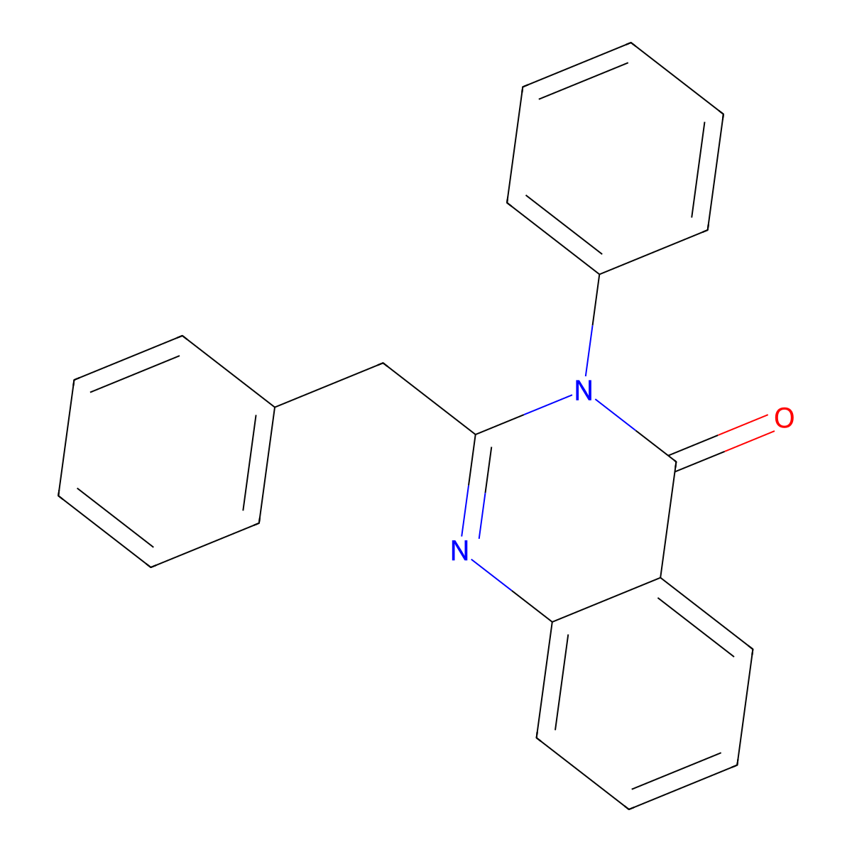 2-benzyl-3-phenylquinazolin-4(3H)-one molecular structure, CAS 19857-34-2