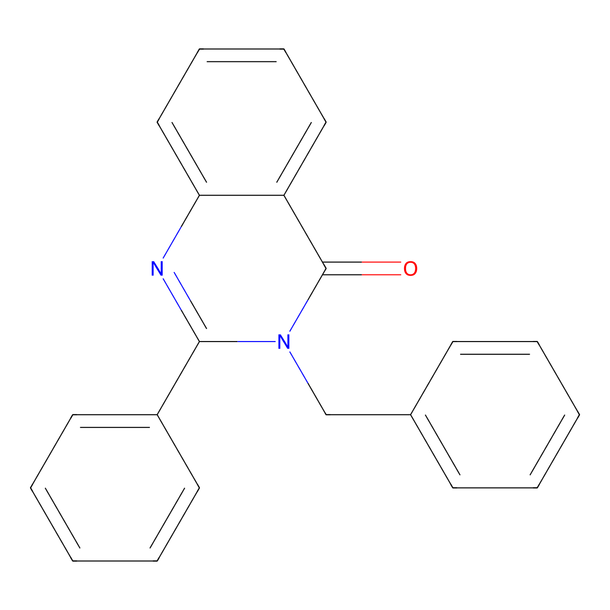 3-benzyl-2-phenylquinazolin-4(3H)-one molecular structure, CAS 19857-37-5