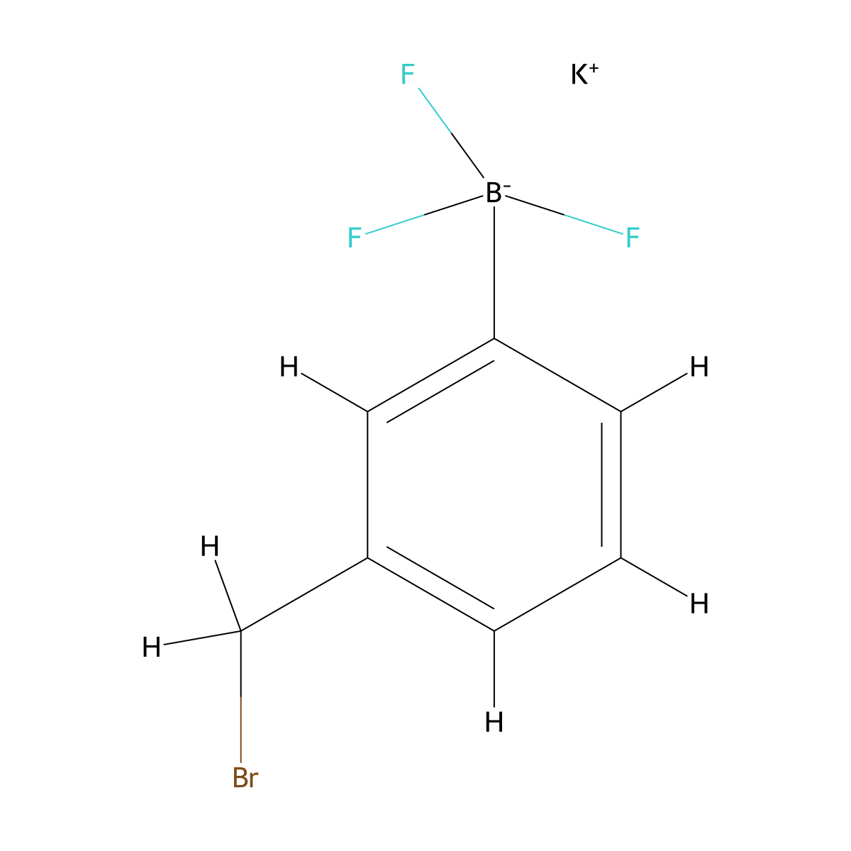 Potassium [3-(bromomethyl)phenyl]trifluoroboranuide molecular structure, CAS 1985700-18-2