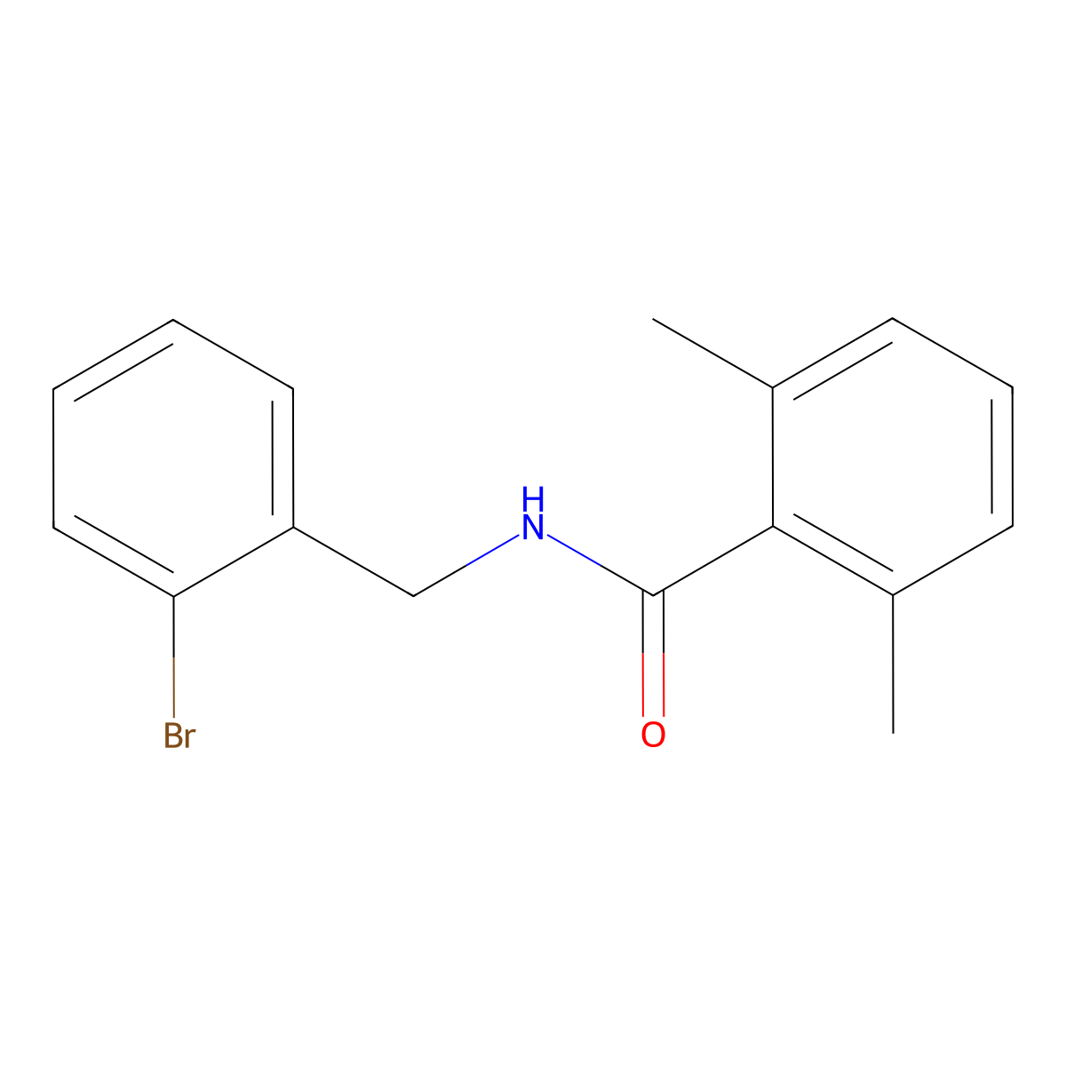 N-[(2-Bromophenyl)methyl]-2,6-dimethylbenzamide molecular structure, CAS 1985937-19-6