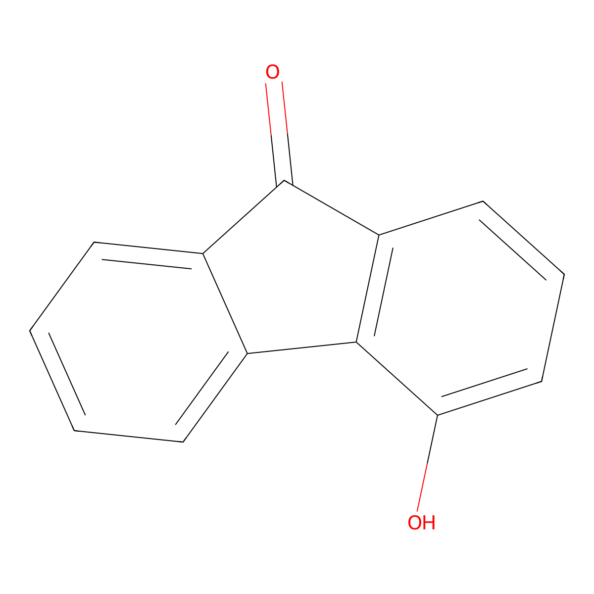 4-Hydroxy-9-fluorenone molecular structure, CAS 1986-00-1