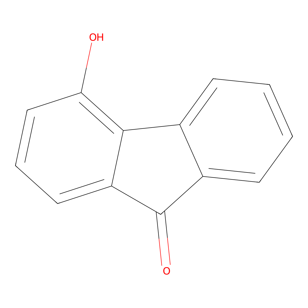 4-Hydroxy-9-fluorenone molecular structure, CAS 1986-00-1