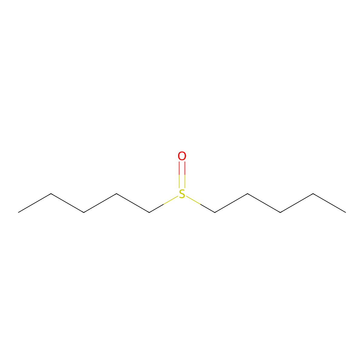 Pentyl sulfoxide molecular structure, CAS 1986-90-9