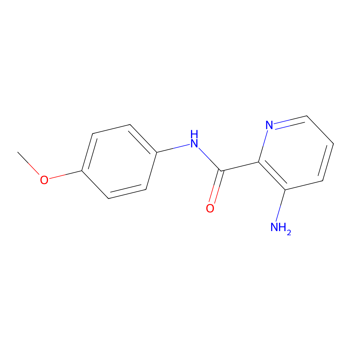 3-amino-N-(4-methoxyphenyl)pyridine-2-carboxamide molecular structure, CAS 1986029-27-9