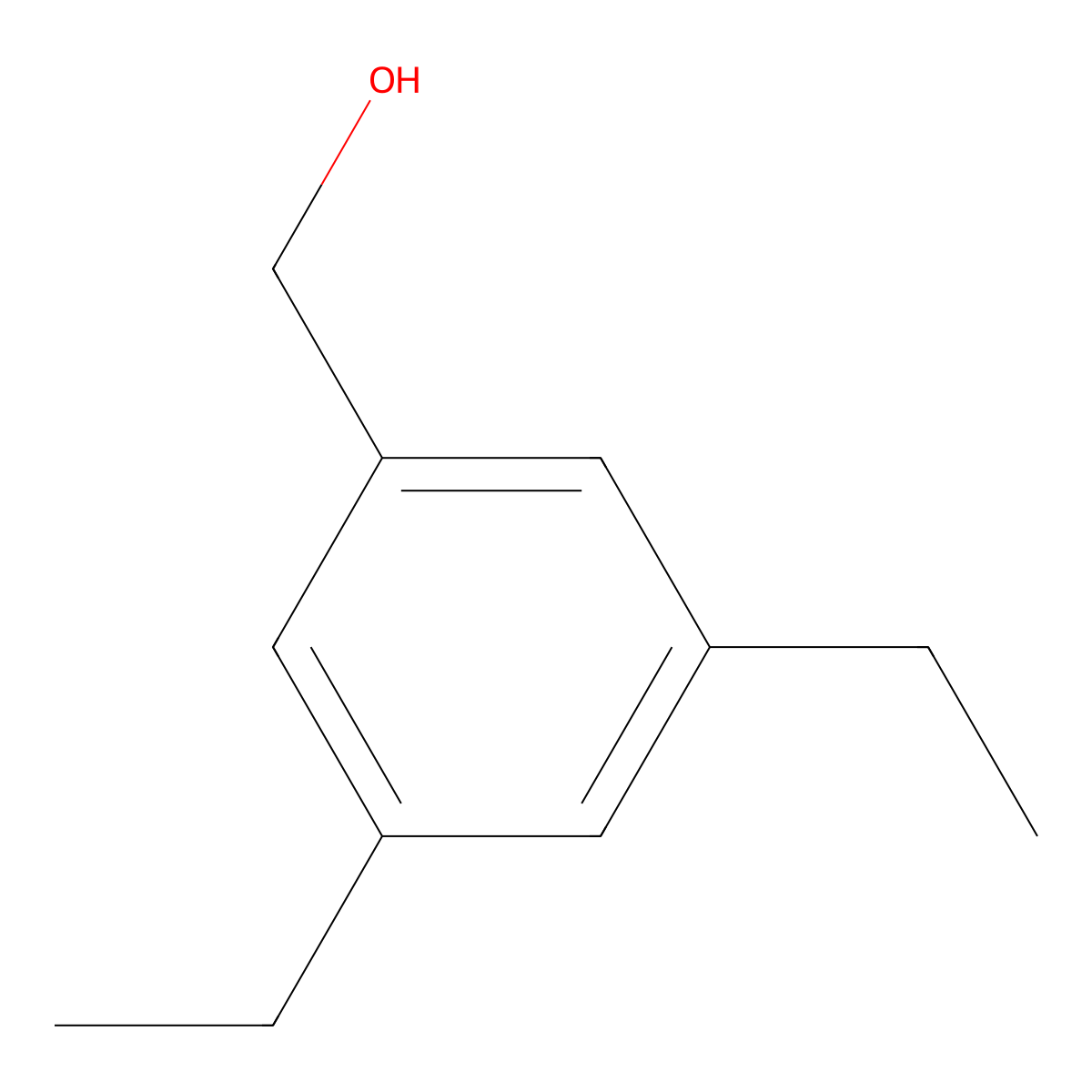 (3,5-Diethylphenyl)methanol molecular structure, CAS 198623-53-9