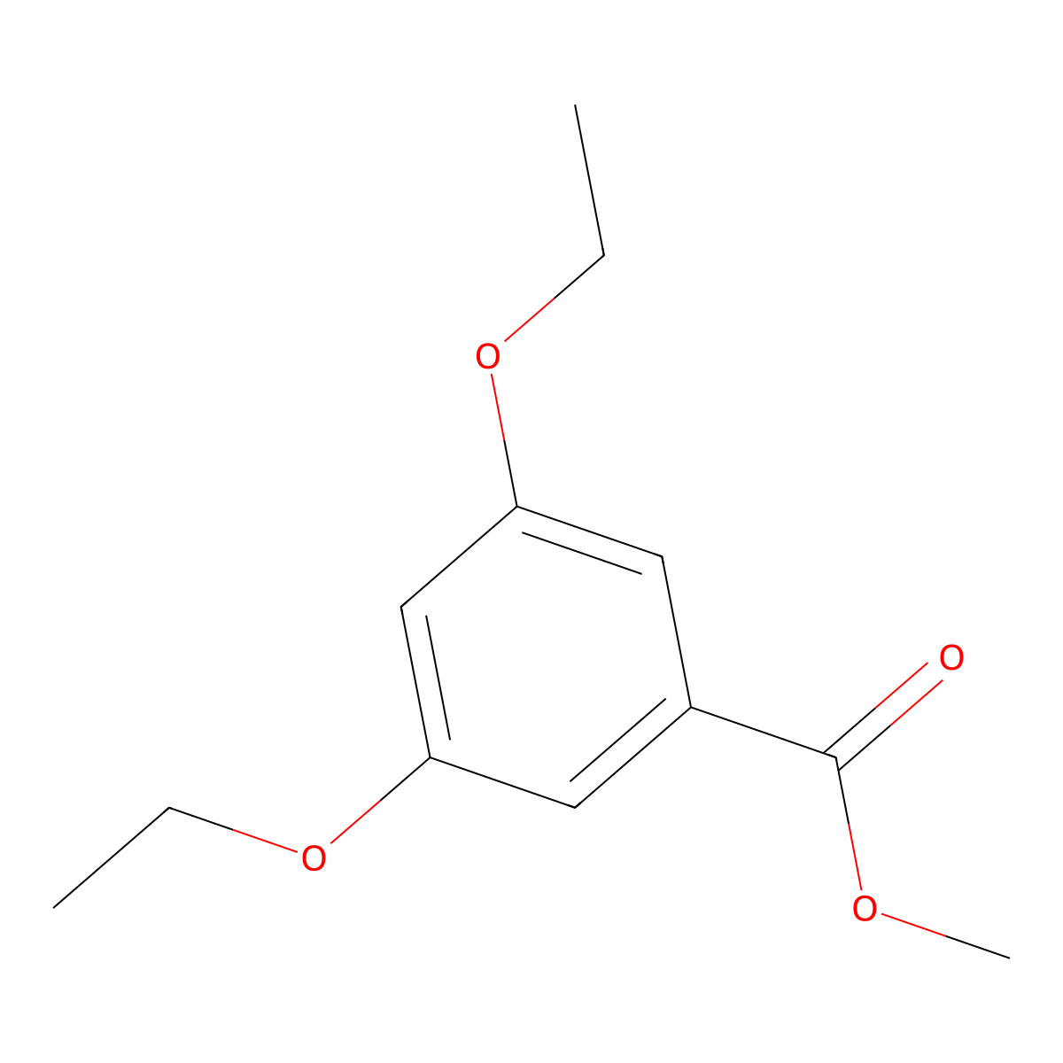 Methyl 3,5-diethoxybenzoate molecular structure, CAS 198623-55-1