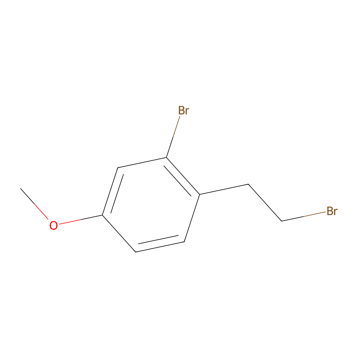 2-Bromo-1-(2-bromoethyl)-4-methoxybenzene molecular structure, CAS 198630-96-5