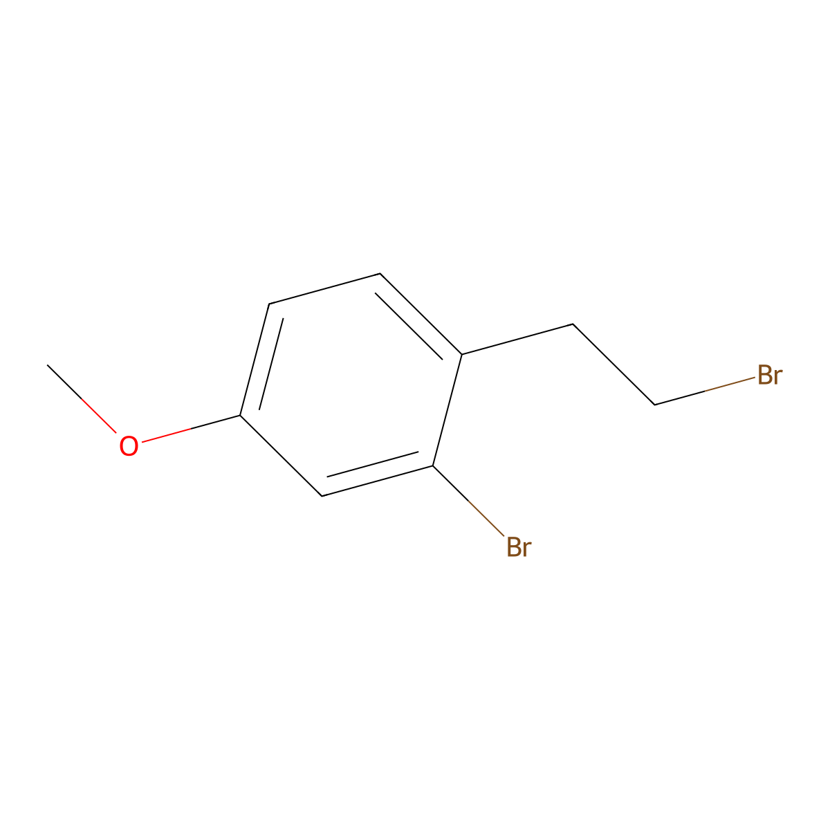 2-Bromo-1-(2-bromoethyl)-4-methoxybenzene molecular structure, CAS 198630-96-5