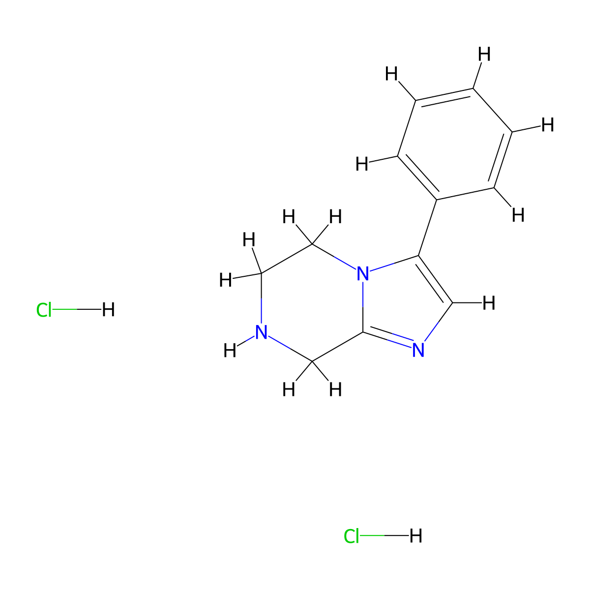 3-Phenyl-5,6,7,8-tetrahydro-imidazo[1,2-a]pyrazine 2HCl molecular structure, CAS 1986429-23-5