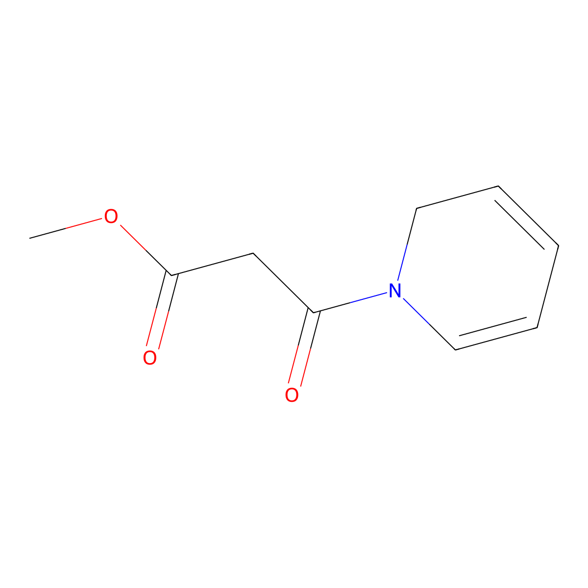 Methyl 3-oxo-3-(pyridin-1(2H)-yl)propanoate molecular structure, CAS 1986455-23-5