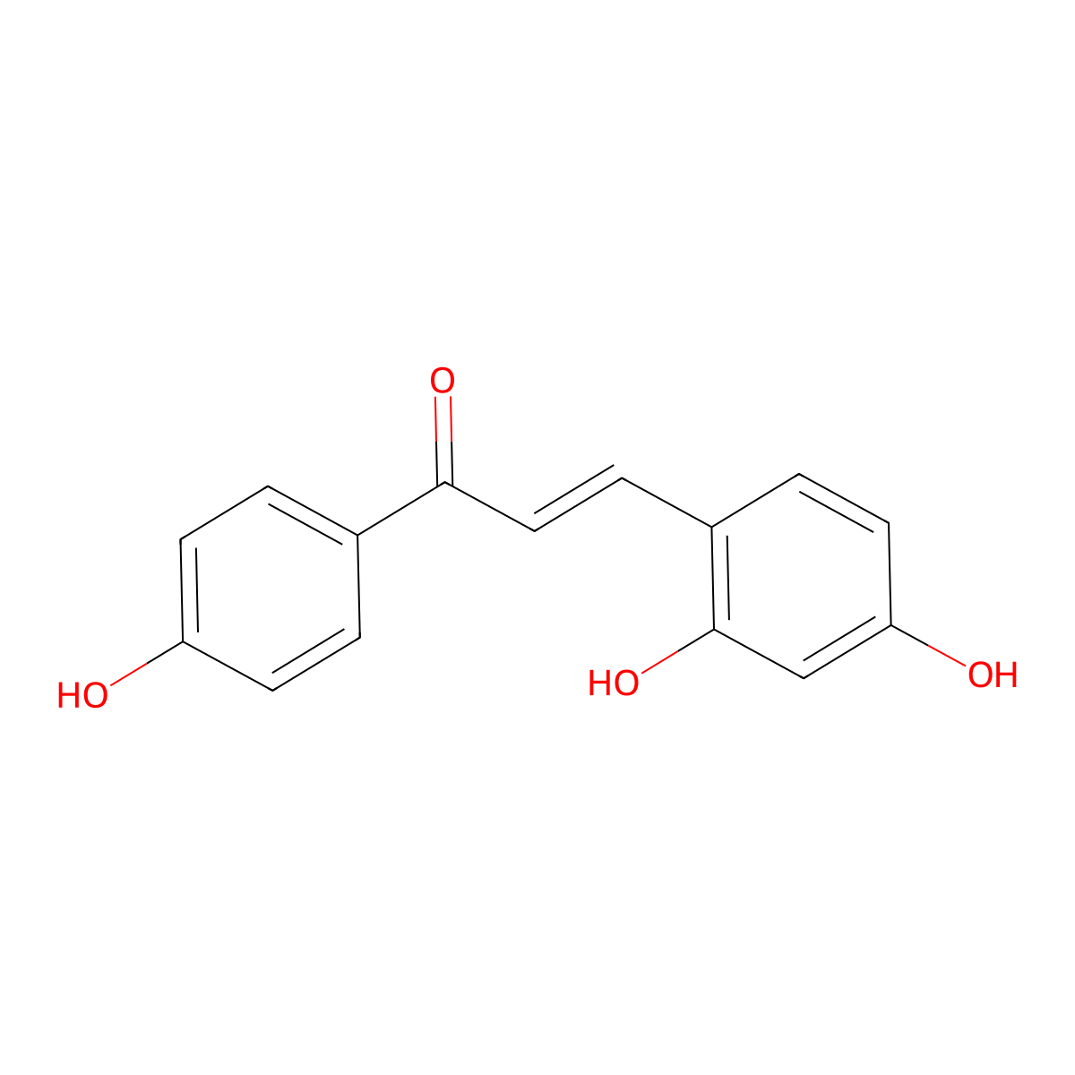(Z)-3-(2,4-Dihydroxyphenyl)-1-(4-hydroxyphenyl)prop-2-EN-1-one molecular structure, CAS 198649-97-7
