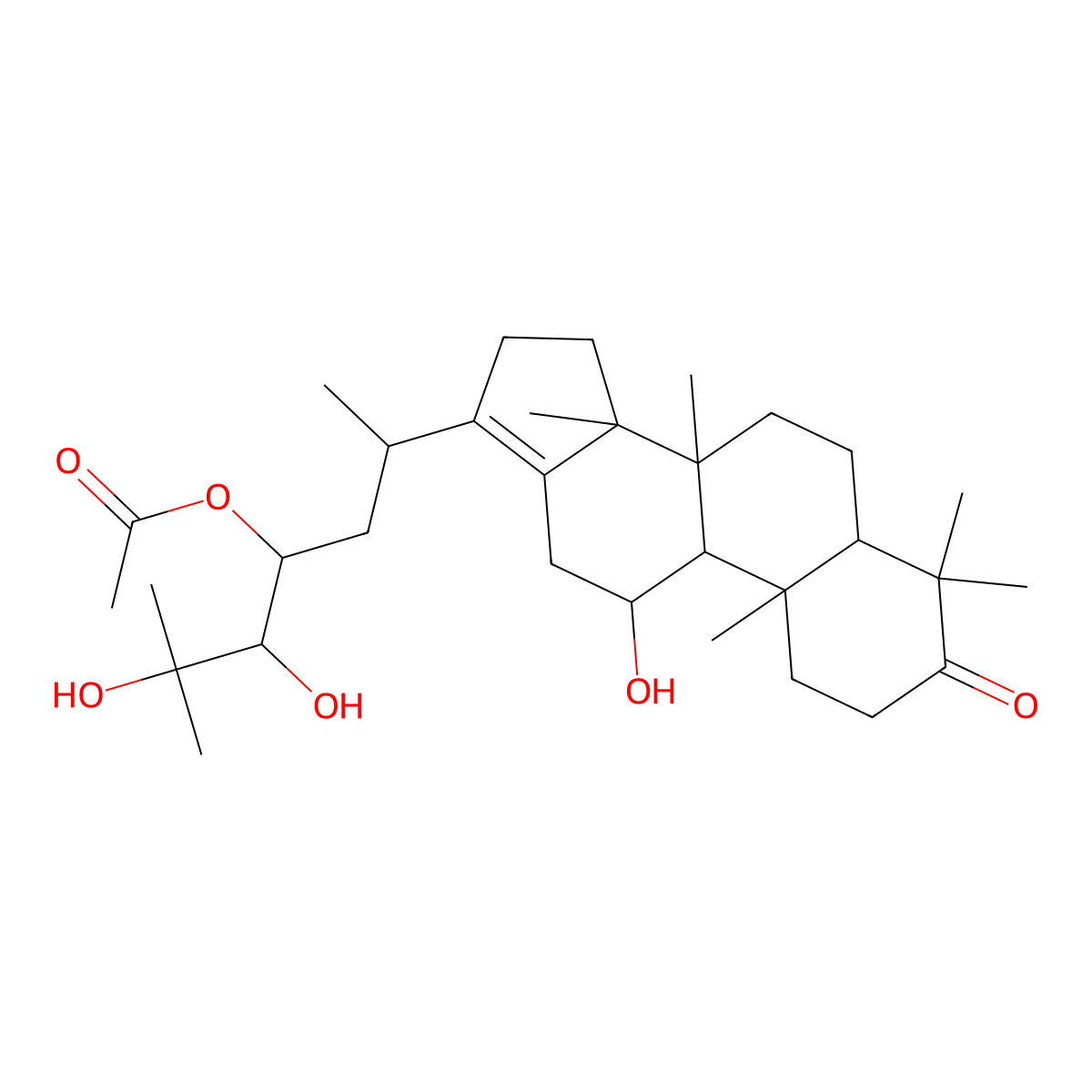 Alisol A 23-acetate molecular structure, CAS 19865-75-9